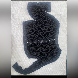 Zebra Pattern Crop Top